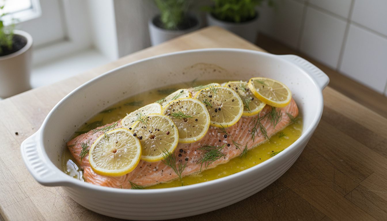 Laks i ovn med citron